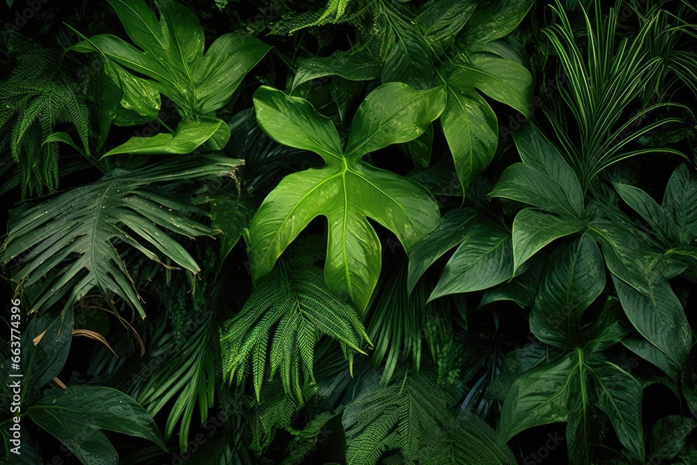 lush green plants in vivid high-quality print lush green plants in vivid high-quality print