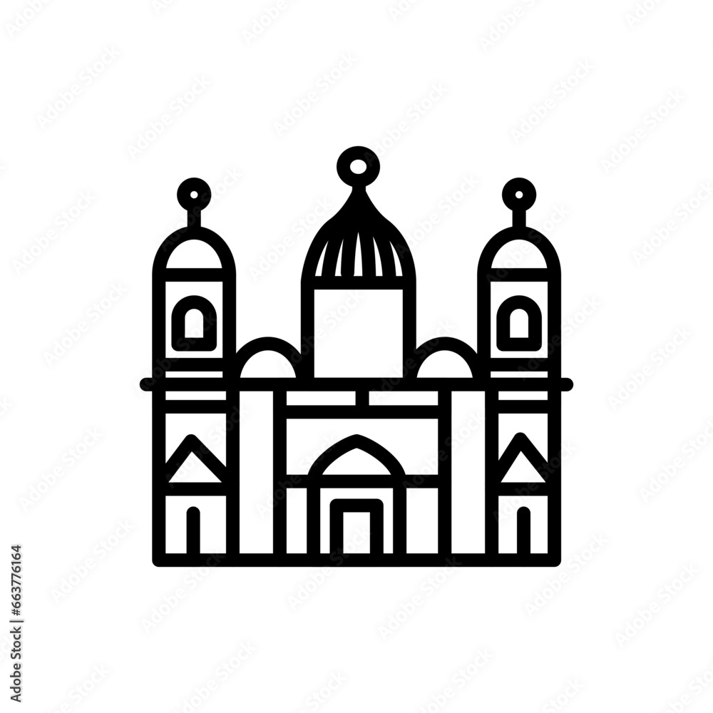 Berlin Dom  icon in vector. Illustration