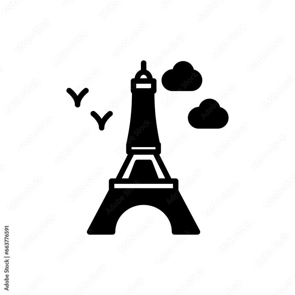 Eiffel Tower icon in vector. Illustration Eiffel Tower icon in vector. Illustration