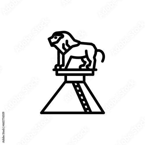 Waterloo in Belgium icon in vector. Illustration