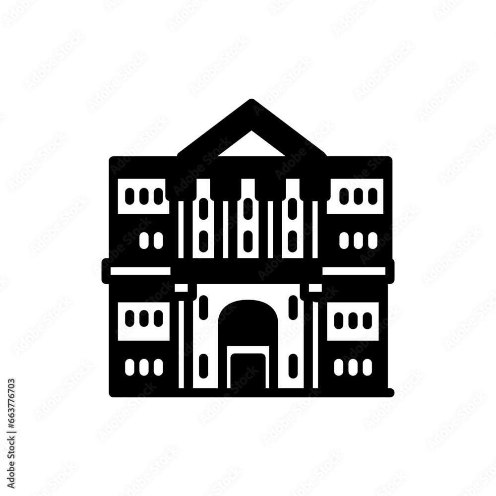 Moscow city hall icon in vector. Illustration