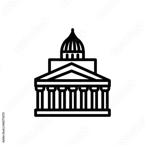 Trafalgar Square icon in vector. Illustration