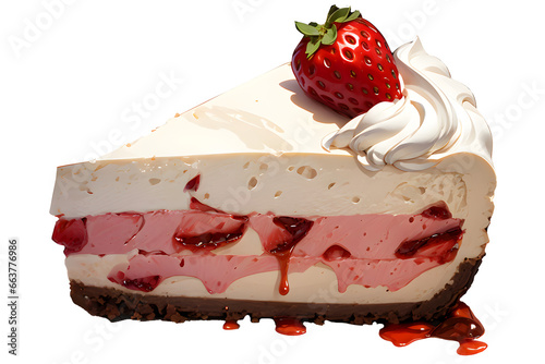 Sweet Strawberry Cake (anime style)