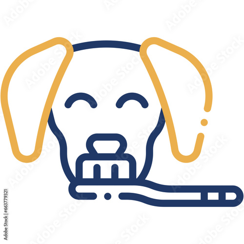 Vector Icon Teeth Brush, Mammal, Hygiene, Dog, Brush Teeth, Animal photo