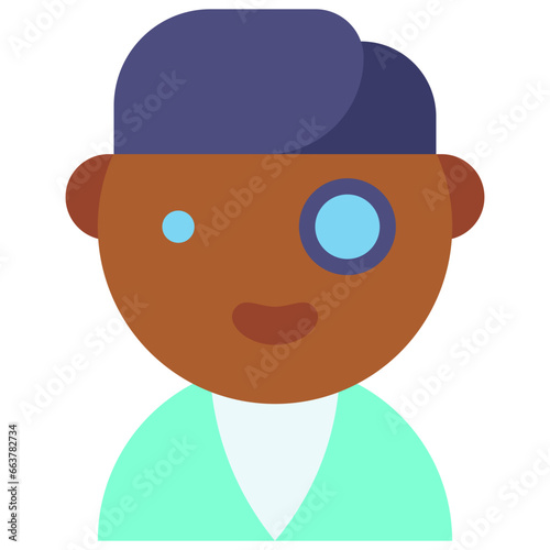 Fototapeta Vector Icon Mutant, Super Power, Cultures, Superhero, User, Avatar