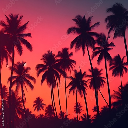 Palm Tree Sunset © Lucas
