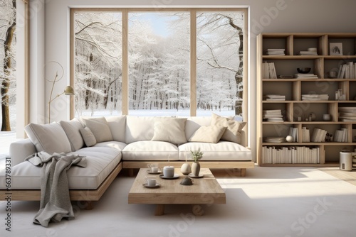 Home interior design of classic living room