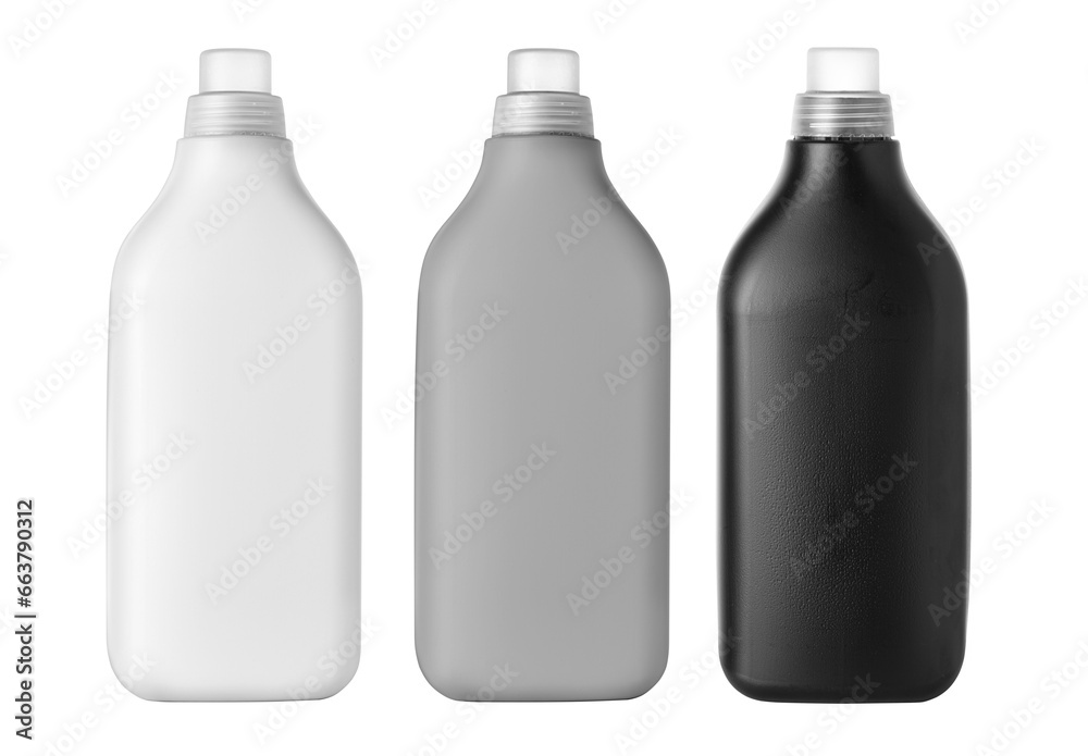 set of  plastic bottle