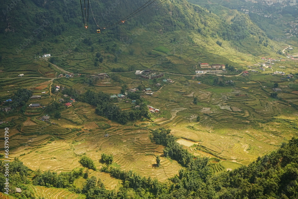 Amazing Rice Paddy or Rice Field in Muong Hoa Valley or Thung Lung Muong Hoa, Sapa, Vietnam - ベトナム サパ 棚田