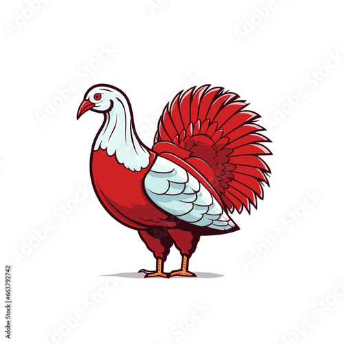 Turkey hand-drawn illustration. Turkey. Vector doodle style cartoon illustration