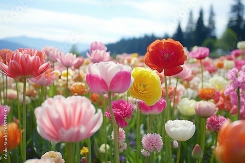 a field of tulips swaying in the gentle wind © Alfazet Chronicles