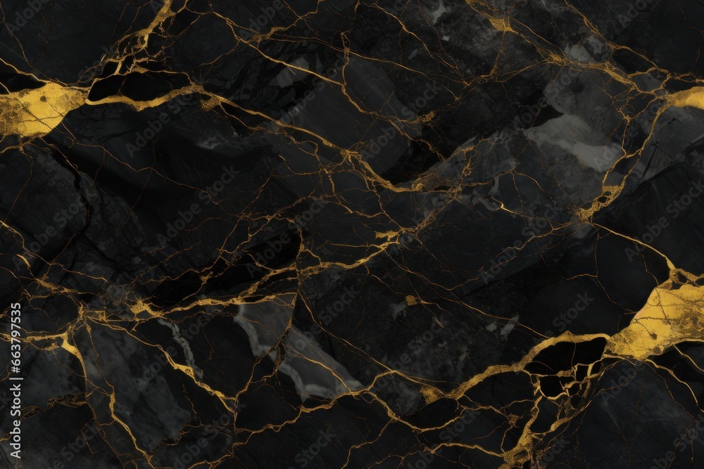 Gold and Black Marble Seamless Texture