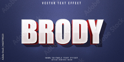 Vintage retro style 3d editable text effect