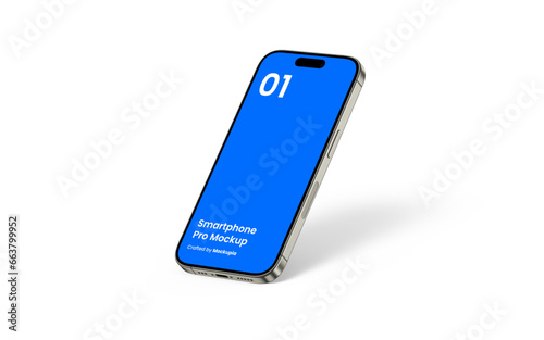Smartphone Mockup | Fully Editable File, Replaceable Screen, Separated Shadow and Background