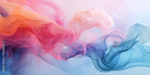 Pastel colored smoke background.