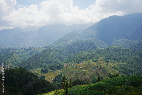 Amazing Rice Paddy or Rice Field in hidden Mountain, Sapa, Vietnam - ベトナム サパ 棚田