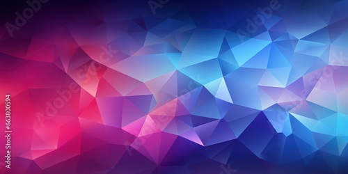 Pink purple violet blue abstract background for design. Geometric shapes. Triangles, squares, stripes, lines. Color gradient. Dark shades. Modern, futuristic. Colorful. Web banner