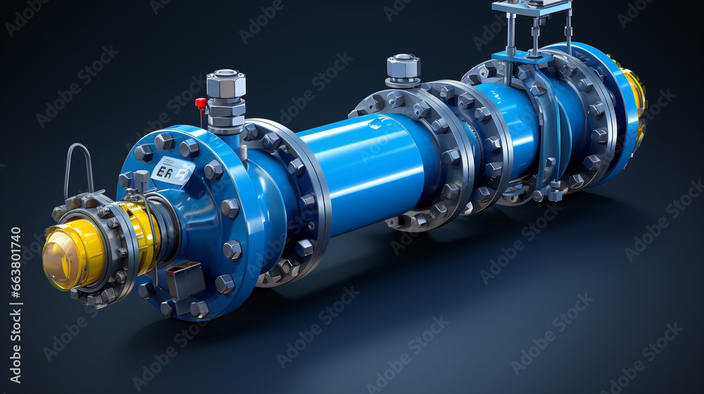 Fototapeta premium 3d render of a engine