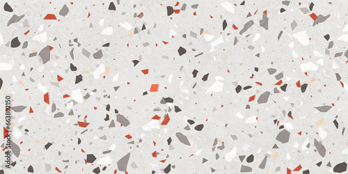 red and white background with bubbles marble Terrazzo 