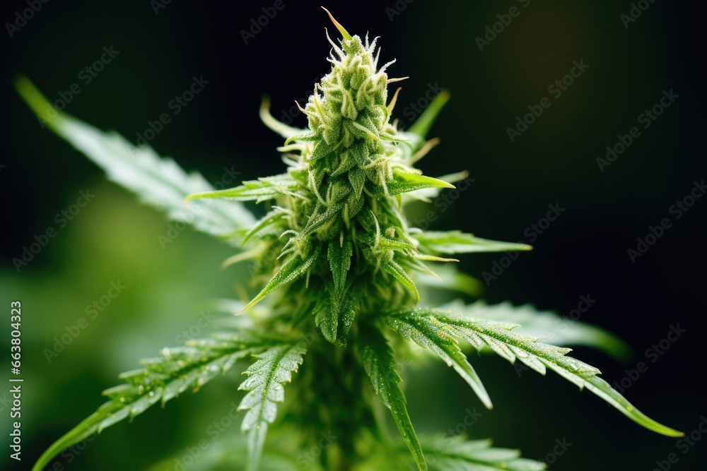 a close-up of a cannabis bud a close-up of a cannabis bud