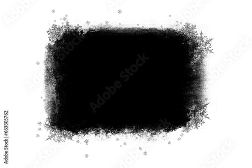 Bild auf Leinwand Watercolor Christmas New Year portrait paint masks, photo frame, Photoshop overl