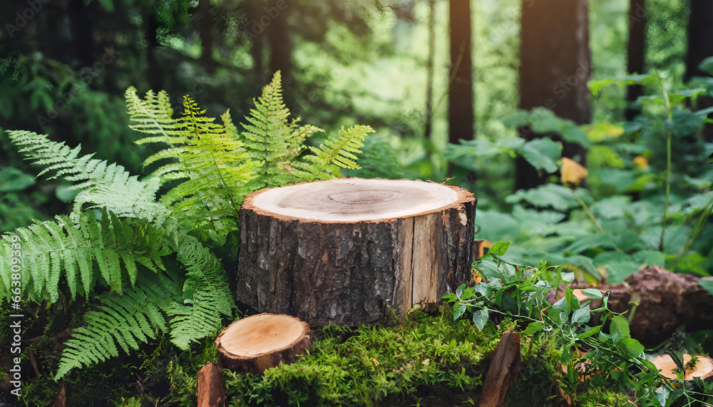 stump in the forest, Forest Chronicles: Wooden Stump with Rustic Wood Texture stump in the forest, Forest Chronicles: Wooden Stump with Rustic Wood Texture