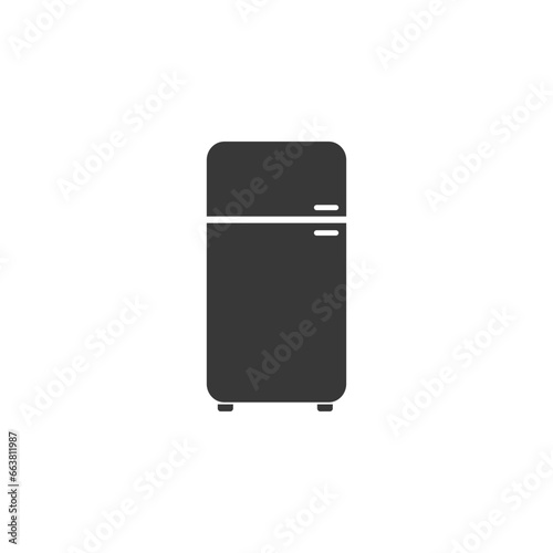 Refrigerator vector icon. Frig flat sign design. Freezer symbol pictogram. Frig icon. Refrigerator sign