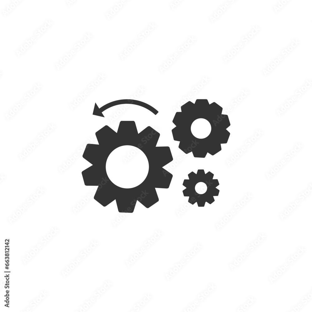 Setting icon in trendy flat style. Vector Setting icon in trendy flat style. Vector