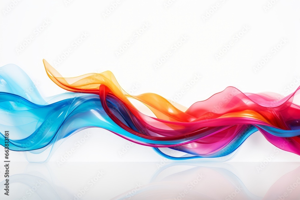 Colorful Lines on White Background Colorful Lines on White Background