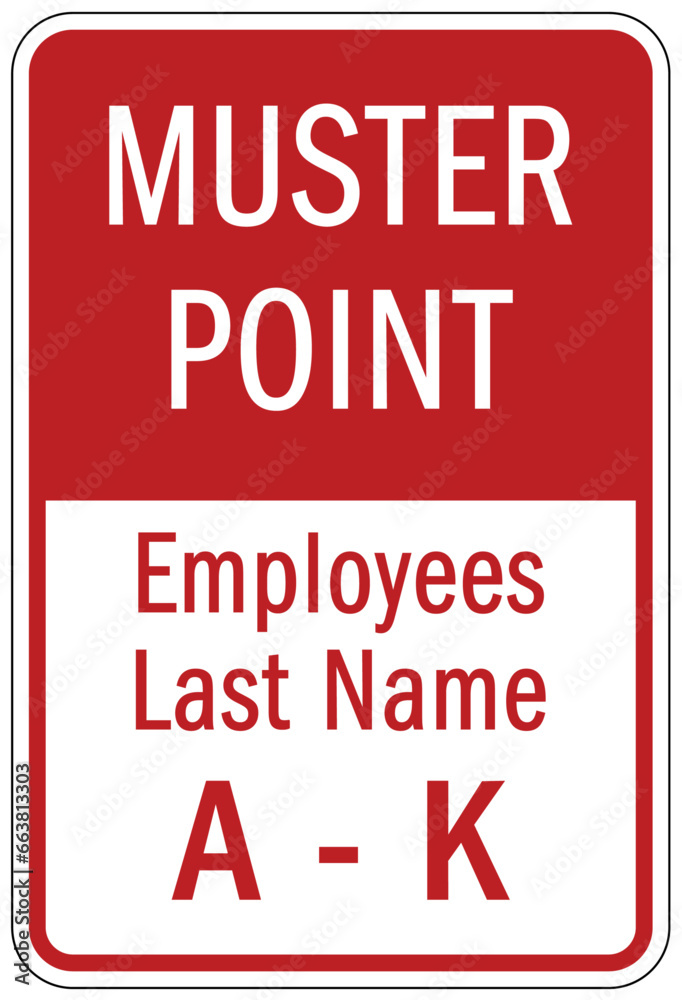 Fototapeta premium Muster point area sign