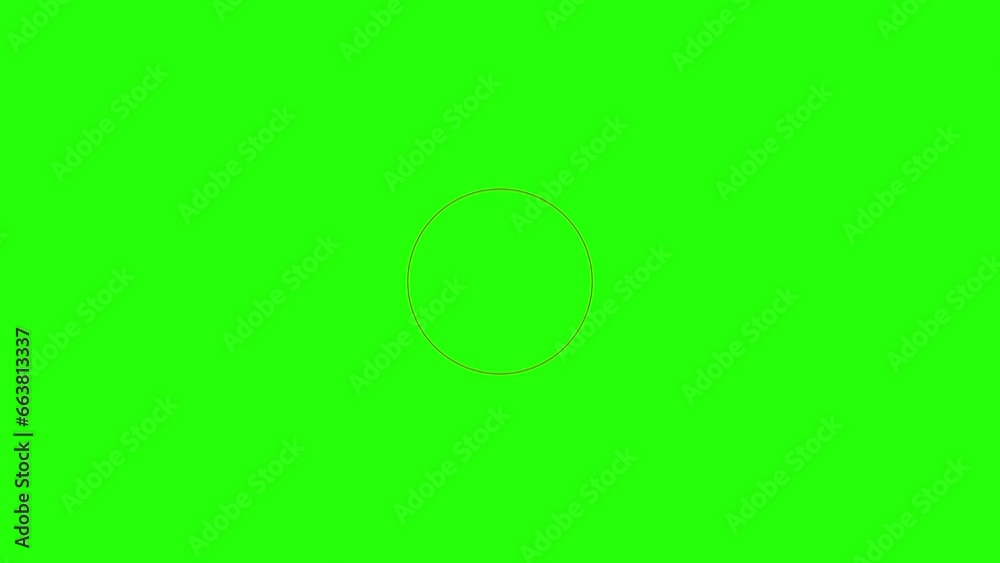 Pulsating 2D animation of red circle on green background. Looping motion Pulsating 2D animation of red circle on green background. Looping motion