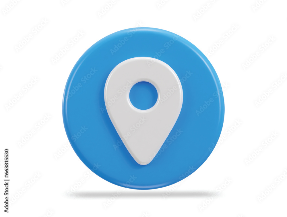 location map pin gps pointer markers 3d realistic icon location map pin gps pointer markers 3d realistic icon