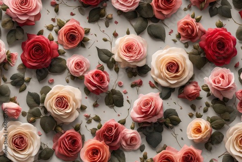 pink flowers  with text copy space and rings decorated with jar  and full of flowers 