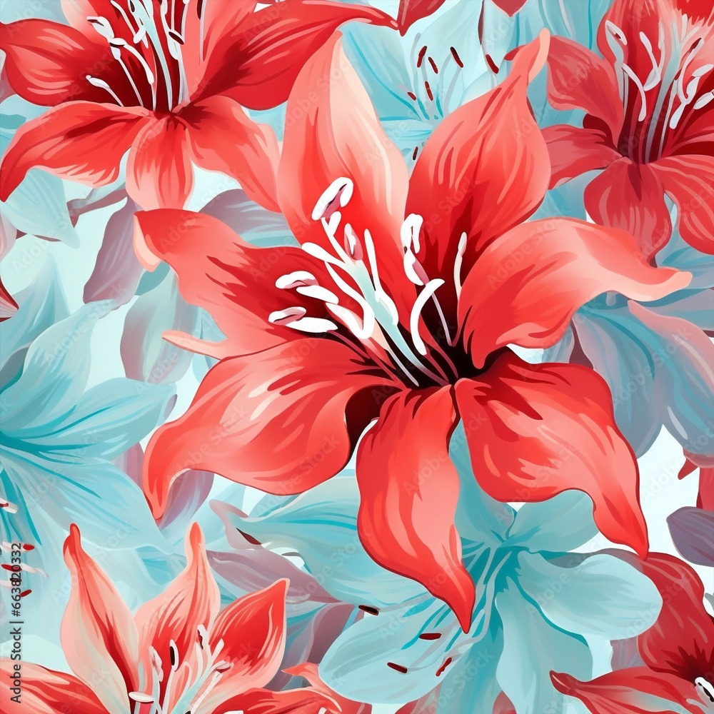 Background pattern floral seamless flower wallpaper