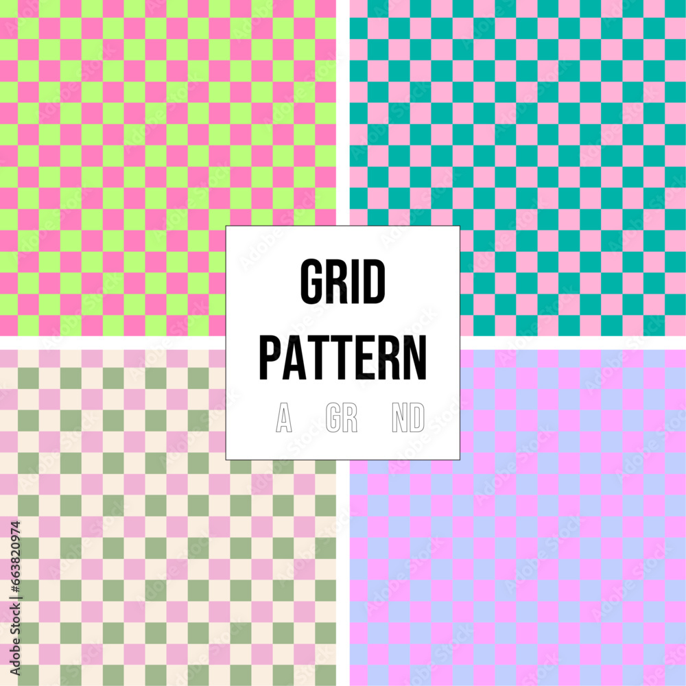 Free vector grid pattern background