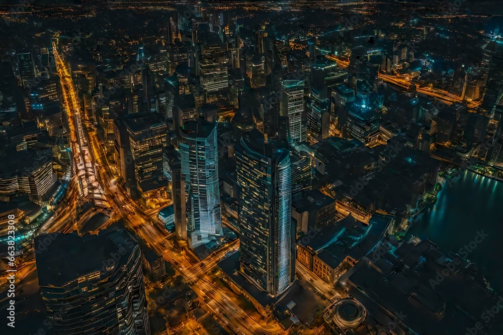 custom made wallpaper toronto digitalView of the city with abstract grunge background