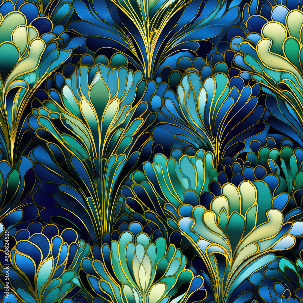 custom made wallpaper toronto digitalArt deco decoration abstract geometric repeat pattern