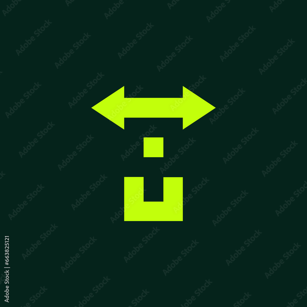 The monogram is the letter Q and arrows. Unique, outline and elegant. The monogram is the letter Q and arrows. Unique, outline and elegant.