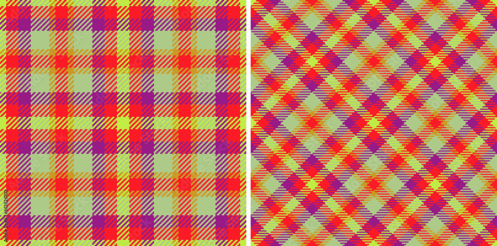 Background fabric tartan of check texture seamless with a pattern textile plaid vector.