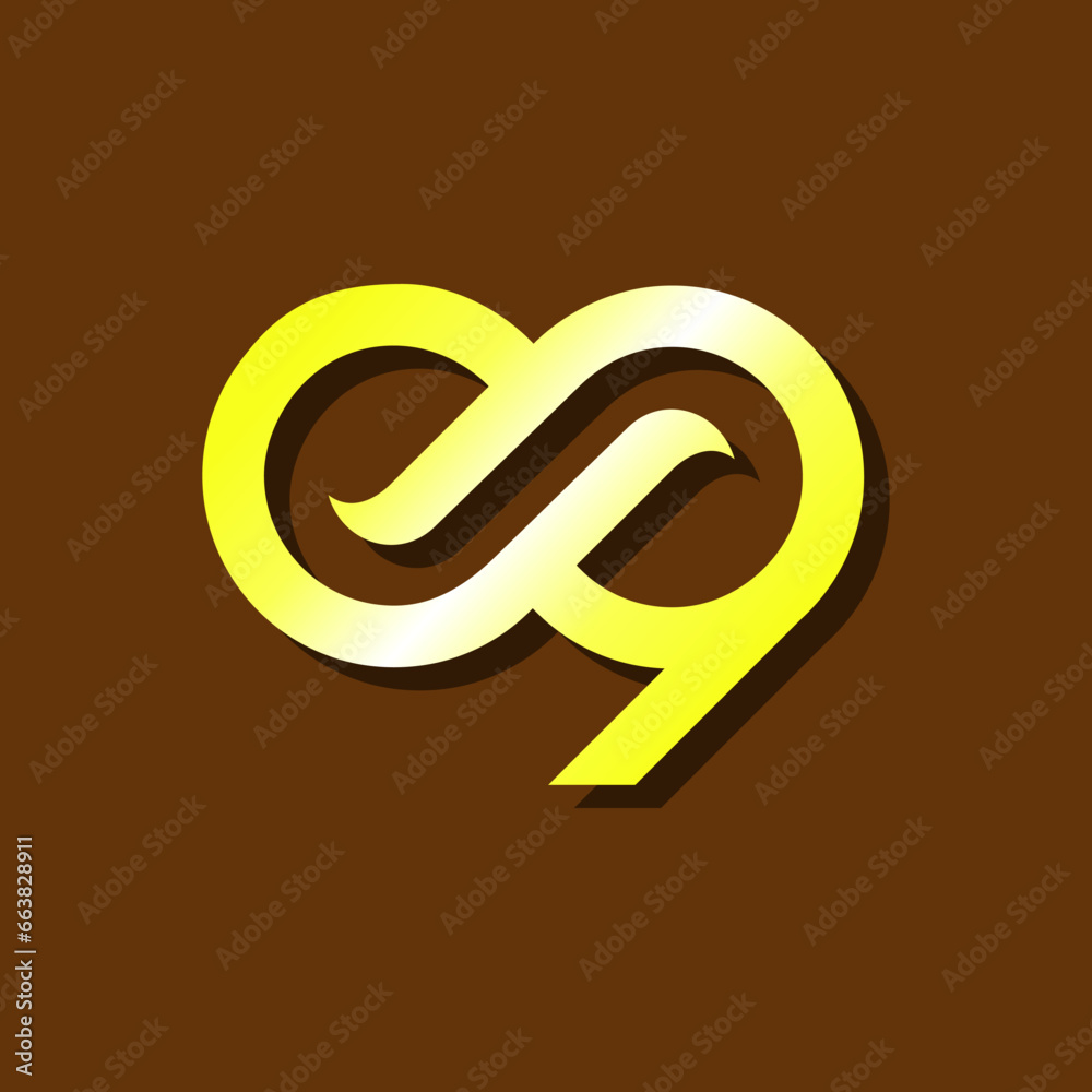 vector is monogram number 0 and 9. Elegant.