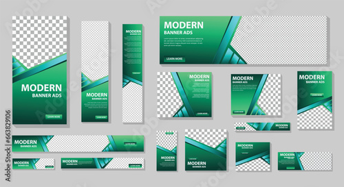 Modern banner design web template Set, Horizontal header web banner. Orange cover header background for website design, Social Media Cover ads banner, flyer, invitation card