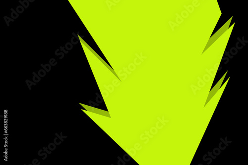 Geometric shape abstract brutalism background. Brutal contemporary neon black. Brutalist neo modernism trendy postmodern retro style