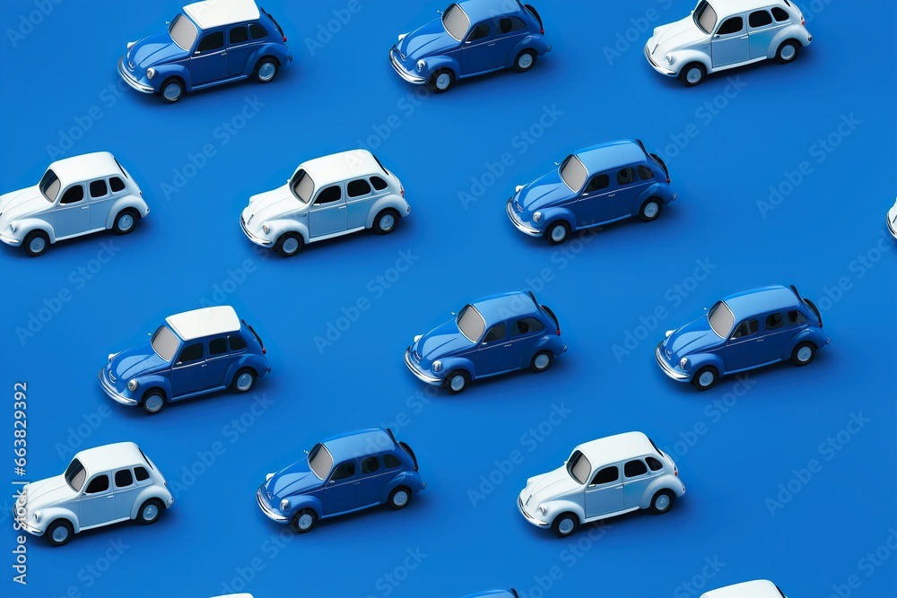 Blue seamless pattern with play cars. Applicable for fabric print, textile, wrapping paper, wallpaper. Cute background with boys toys. It's a boy. Repeatable texture. Blue seamless pattern with play cars. Applicable for fabric print, textile, wrapping paper, wallpaper. Cute background with boys toys. It's a boy. Repeatable texture.