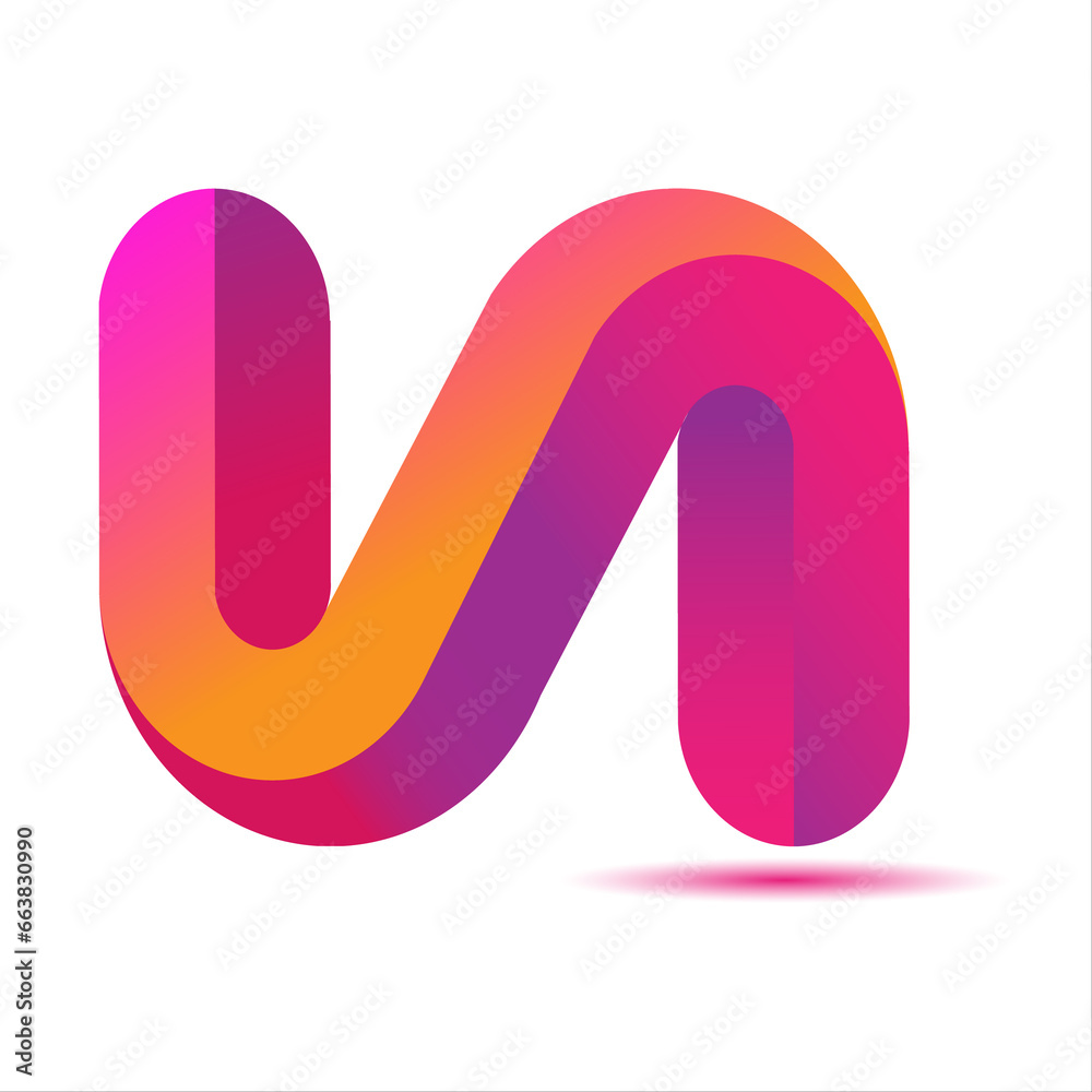 Modern N Letter Logo Design Illustrator Tutorial Modern N Letter Logo Design Illustrator Tutorial