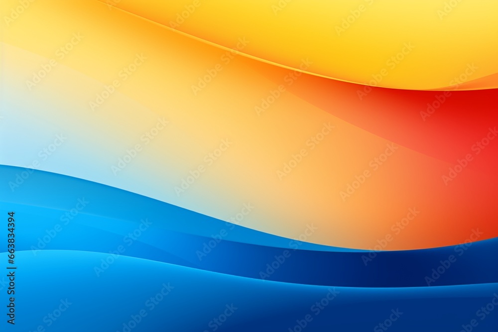 Obraz premium Blue and Yellow Gradient Abstract Background for Web Design 
