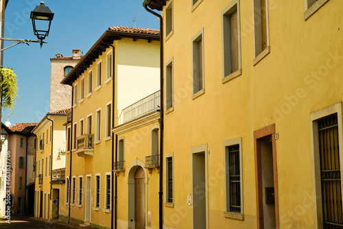 Il centro storico di Conegliano Veneto  in provincia di Treviso. Veneto  Italia