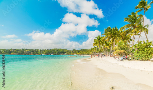 Fototapeta Naklejka Na Ścianę i Meble -  La Caravelle beach in Guadeloupe