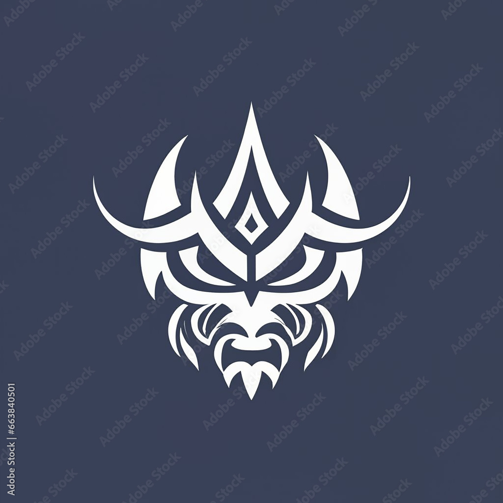 dog tribal tattoo logo icon flat concept vector design dog tribal tattoo logo icon flat concept vector design