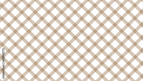 Diagonal brown checkered in the white background