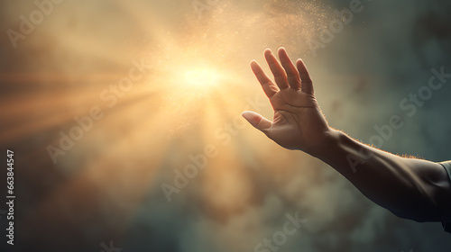 Hand Reaching for Sunlight